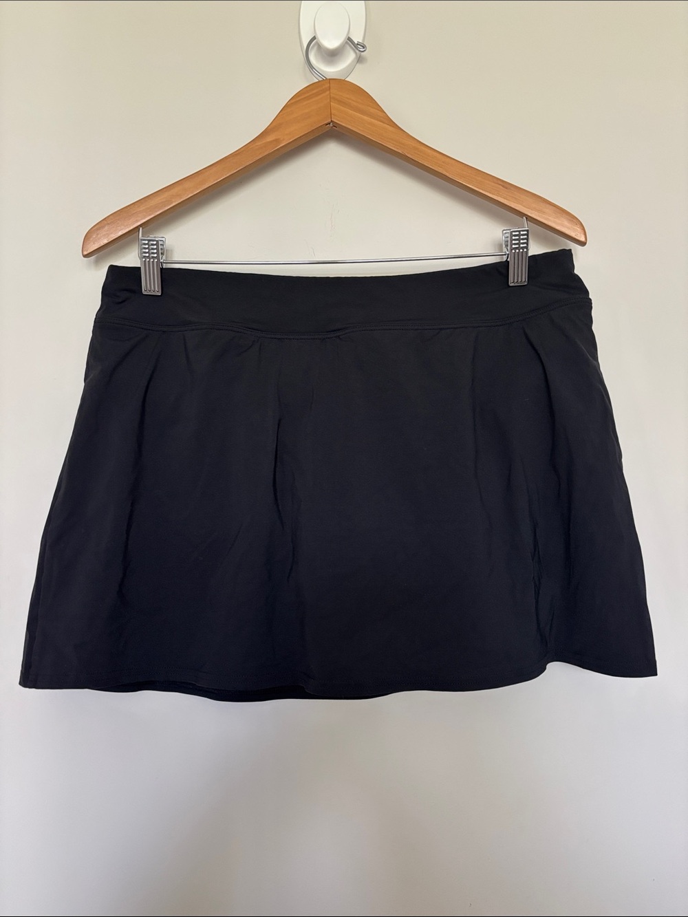 Lands’ End Black Swim Skorts Sz 14 EUC